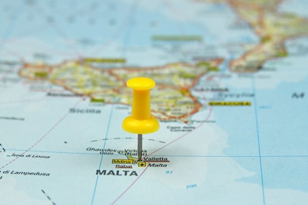 Malta on map Accountant Malta